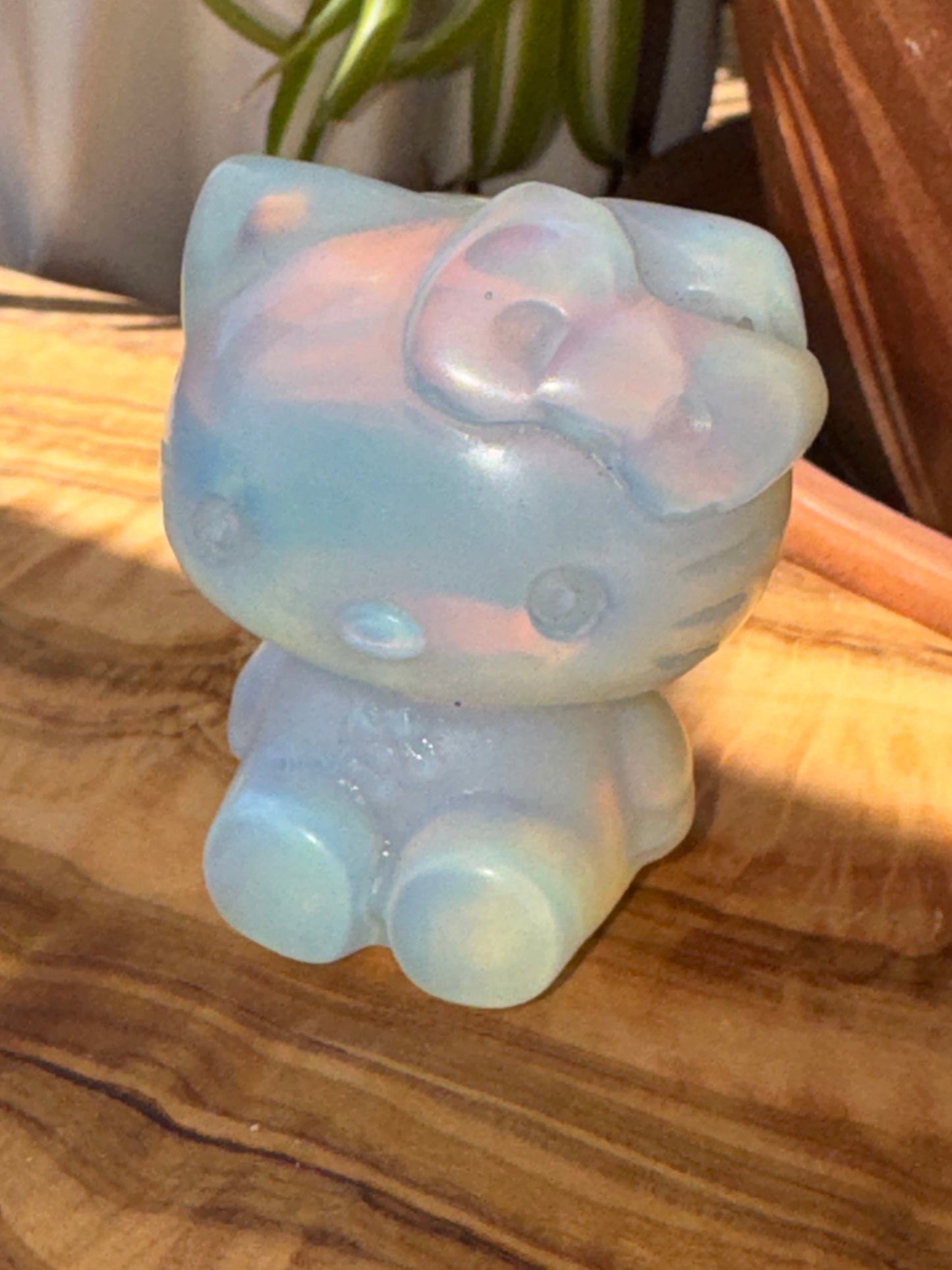 Opalite Hello Kitty Figurine — One of a Kind