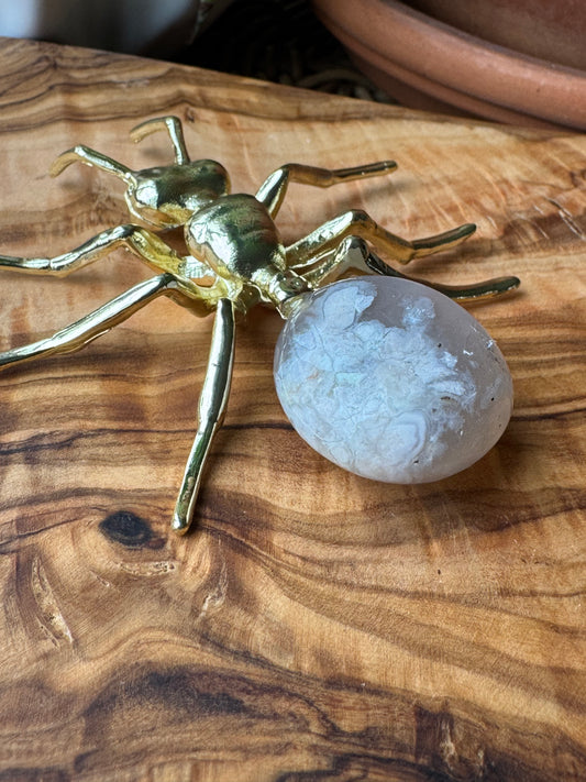 Flower Agate Ant Figurine — One of a Kind