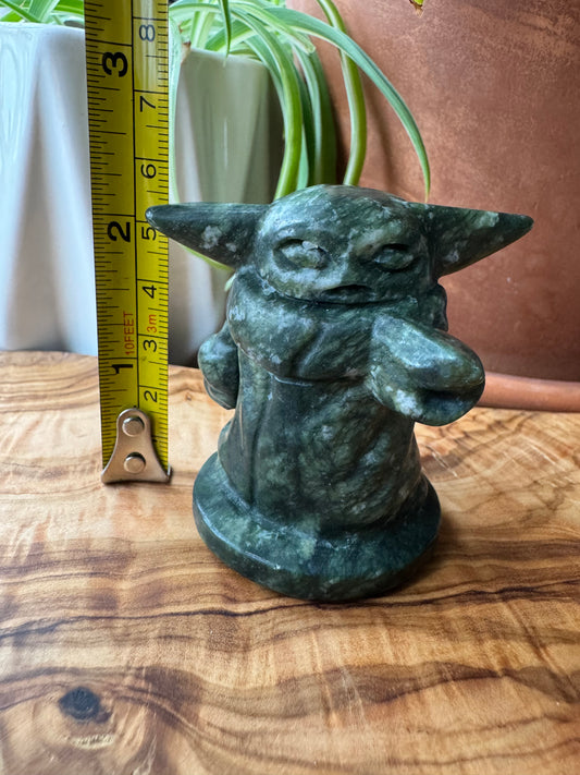 Serpentine Grogu Figurine — One of a Kind