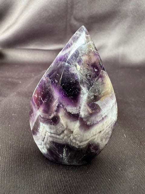 Chevron Amethyst Freeform — One of a Kind