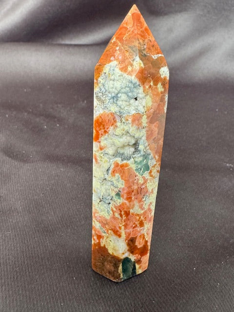 Sunstone with Apatite Tower — One of a Kind