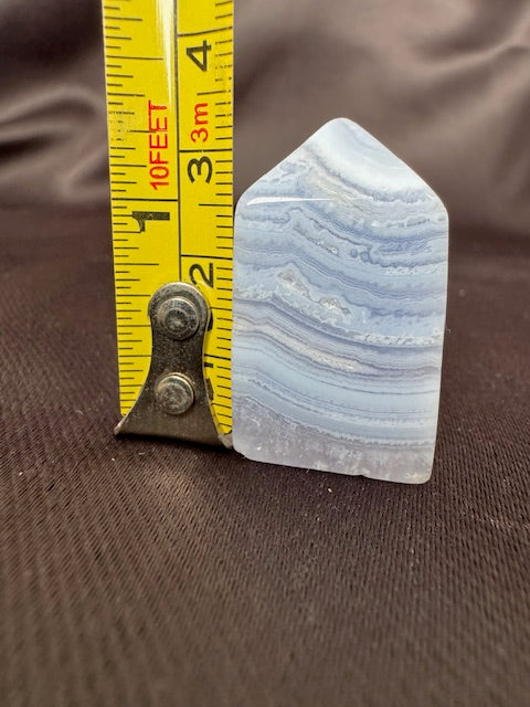 Blue Lace Agate Tower — Rare, One of a Kind
