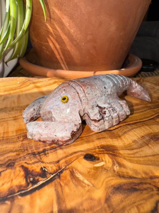 Peruvian Soapstone Lobster Carving — One of a Kind