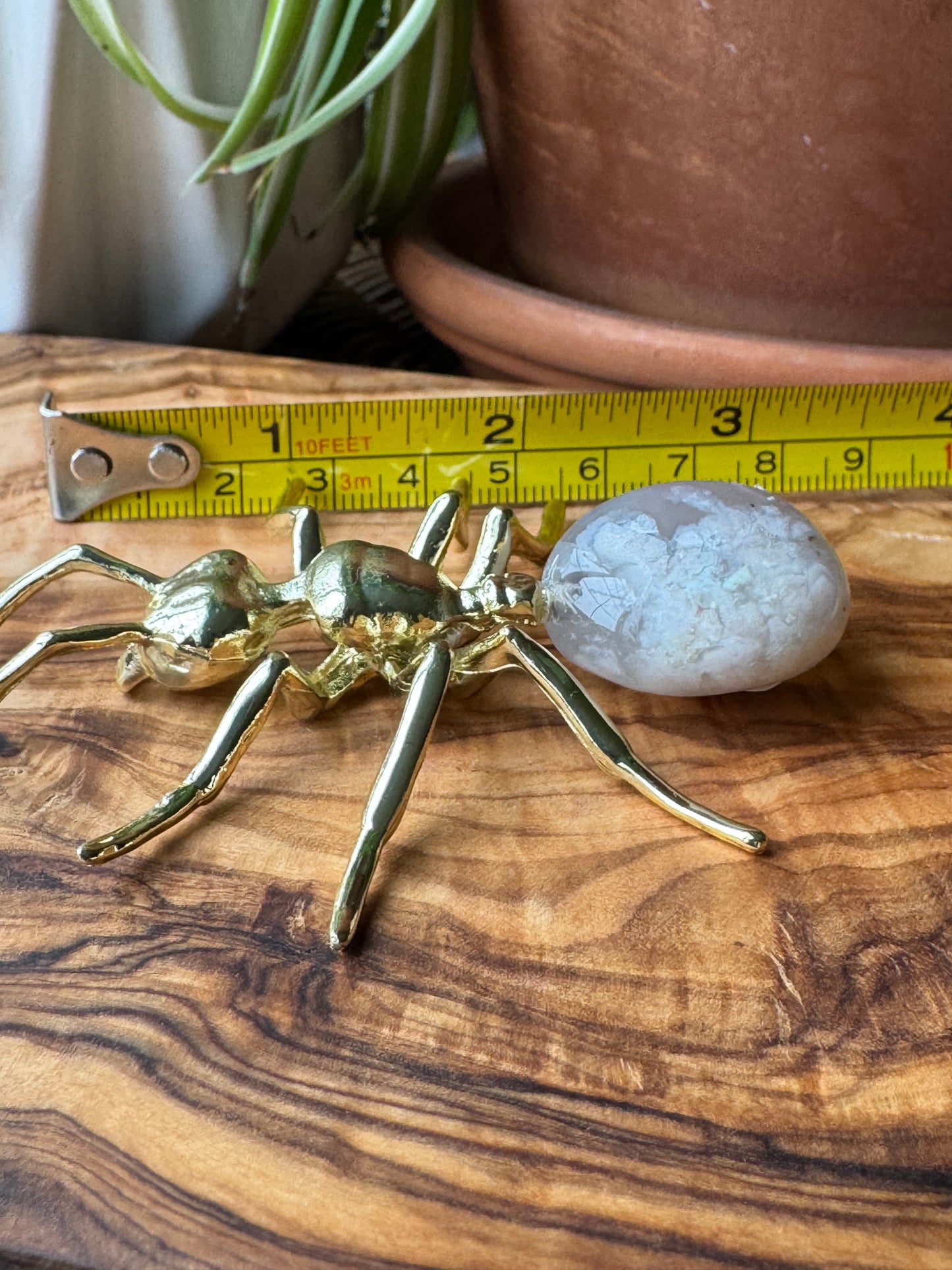Flower Agate Ant Figurine — One of a Kind