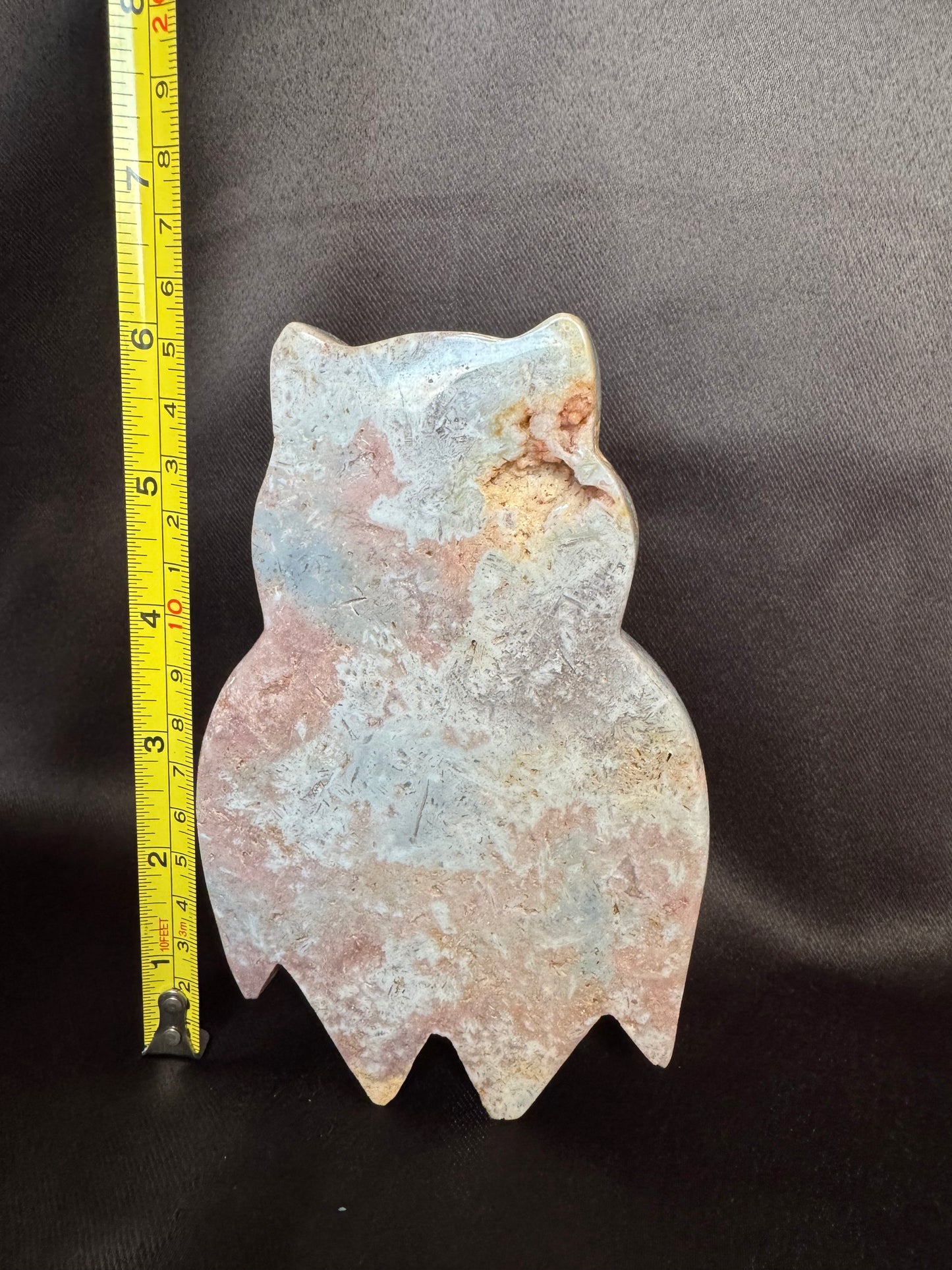 Pink Amethyst Owl Carving | One of a Kind