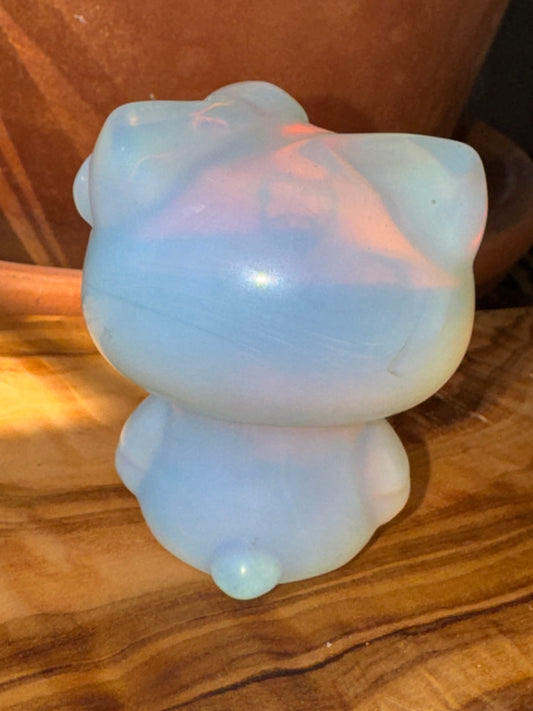 Opalite Hello Kitty Figurine — One of a Kind