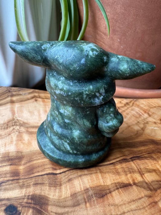 Serpentine Grogu Figurine — One of a Kind