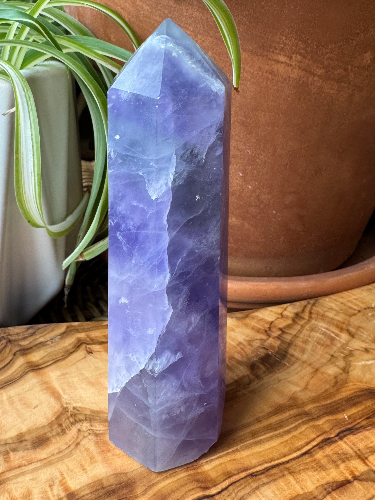 Purple Fluorite Tower — Raw Face, One of a Kind