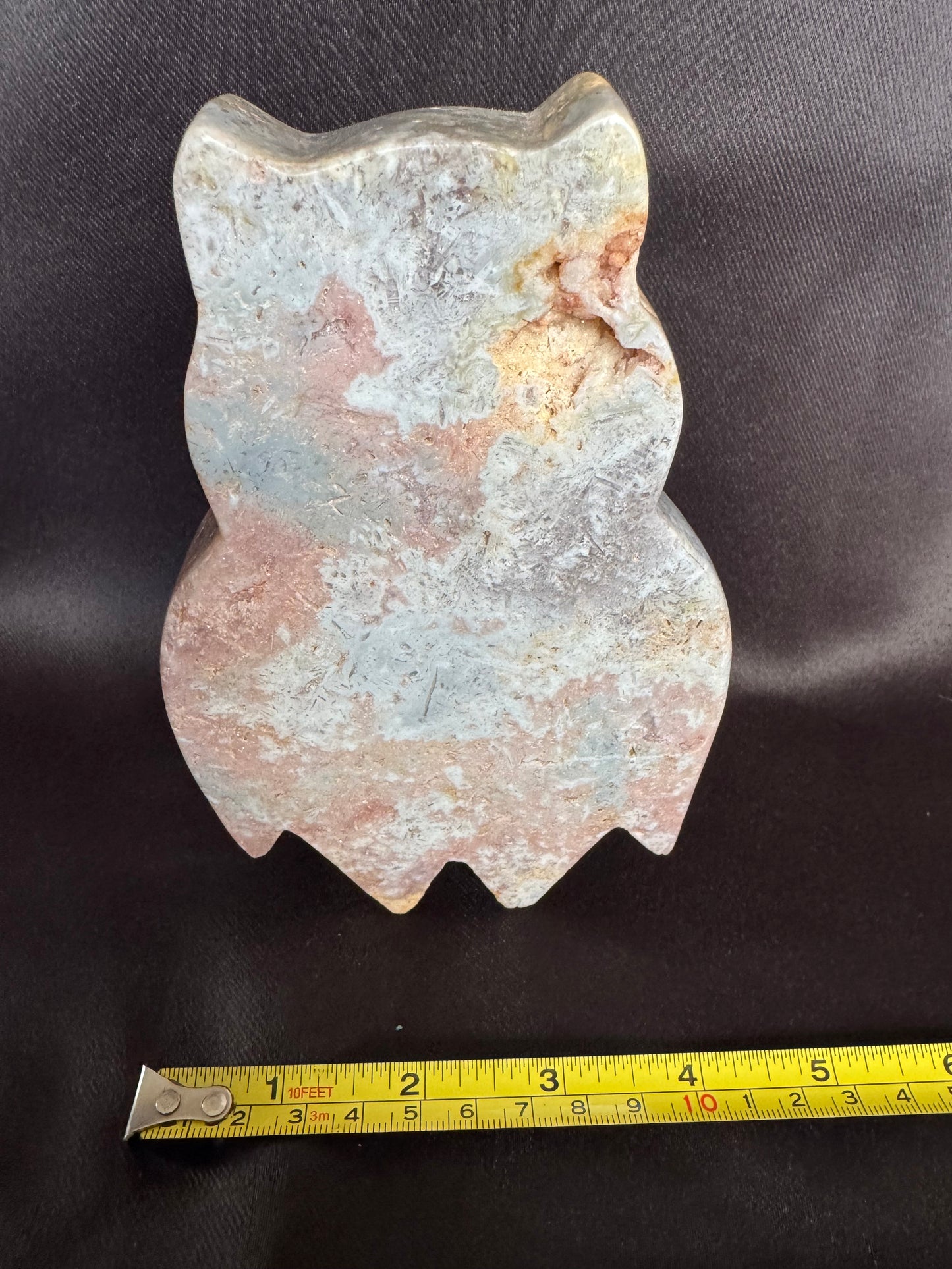 Pink Amethyst Owl Carving | One of a Kind
