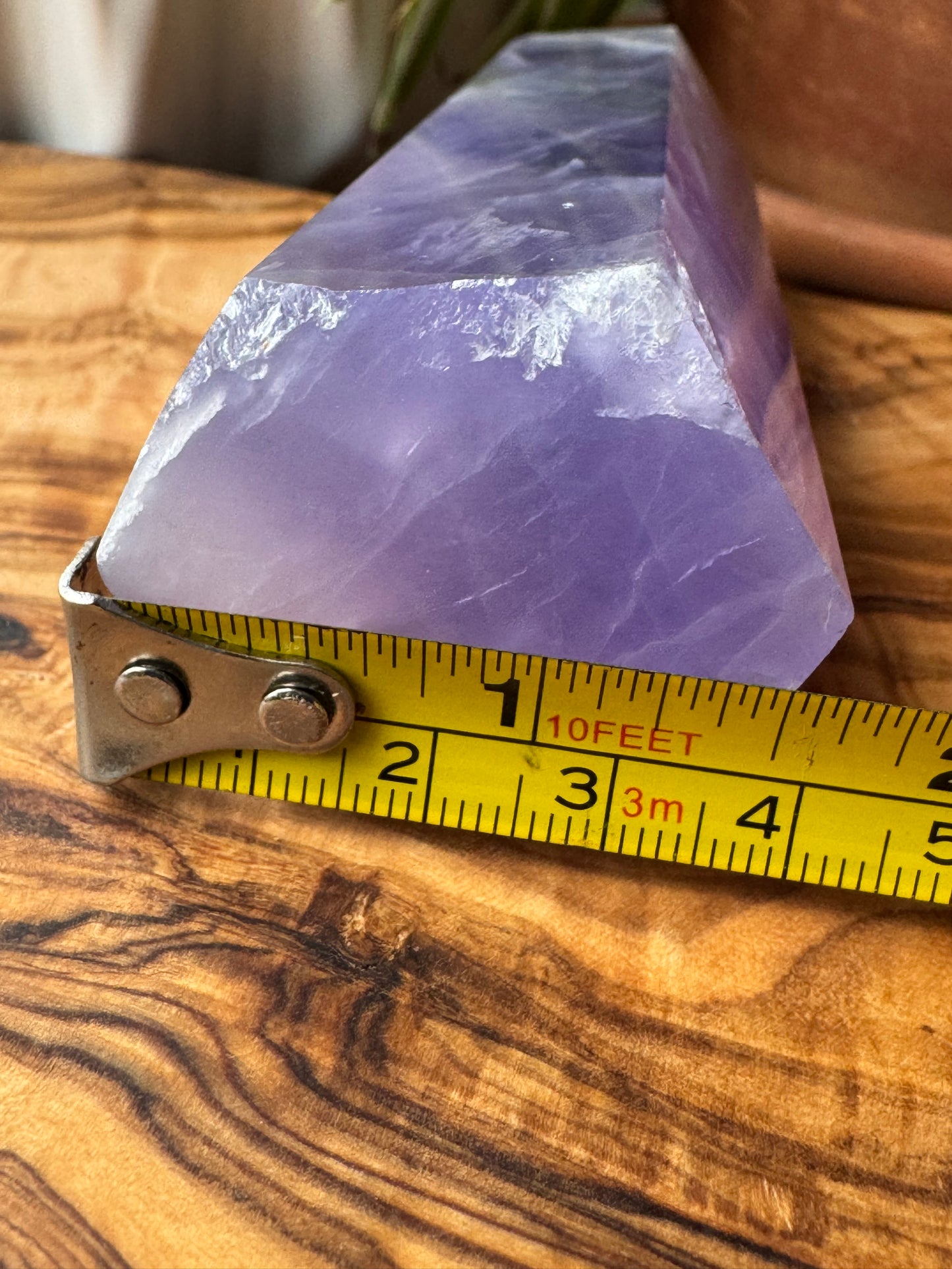 Purple Fluorite Tower — Raw Face, One of a Kind