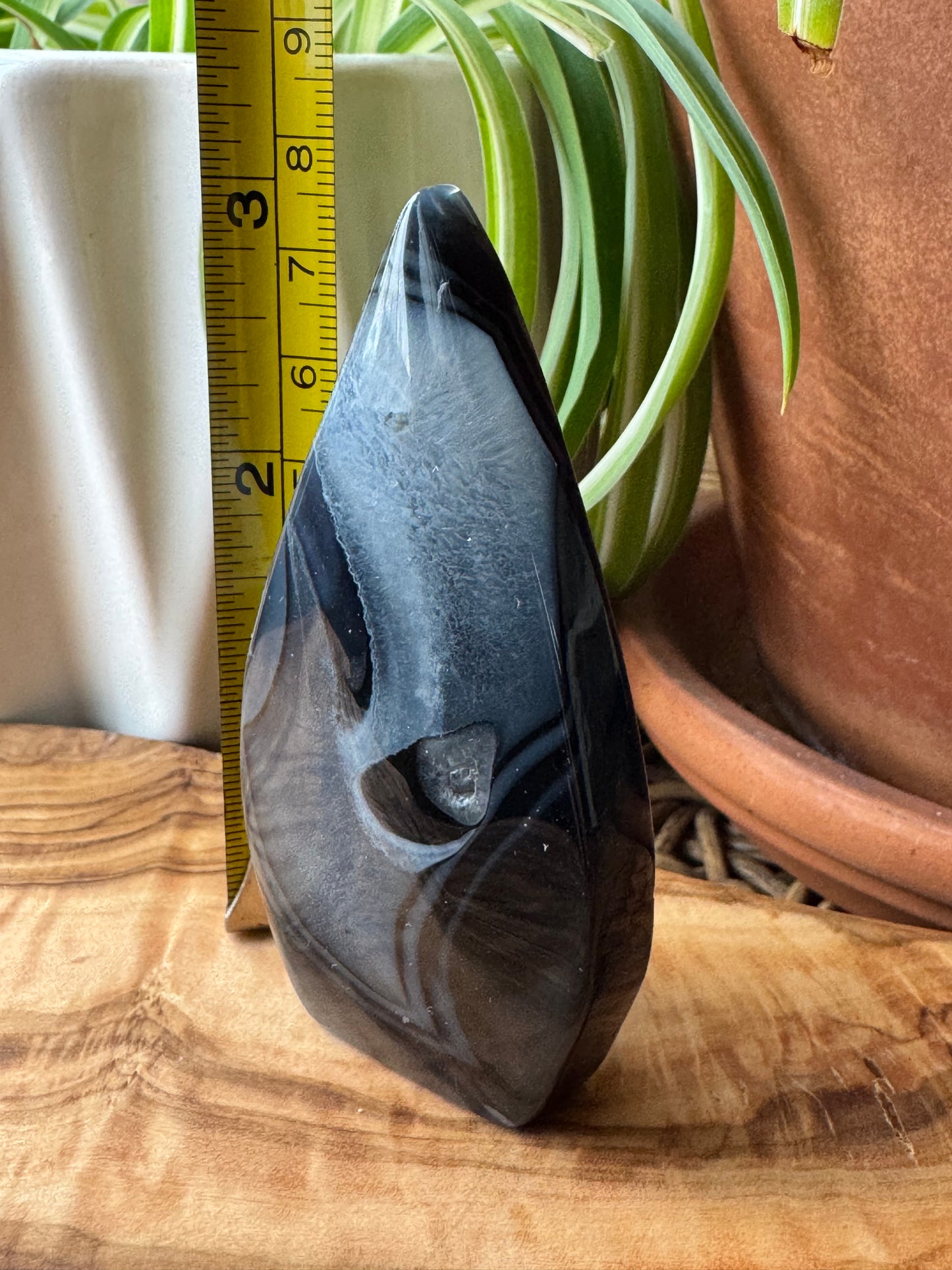 Black Banded Agate Freeform — One of a Kind