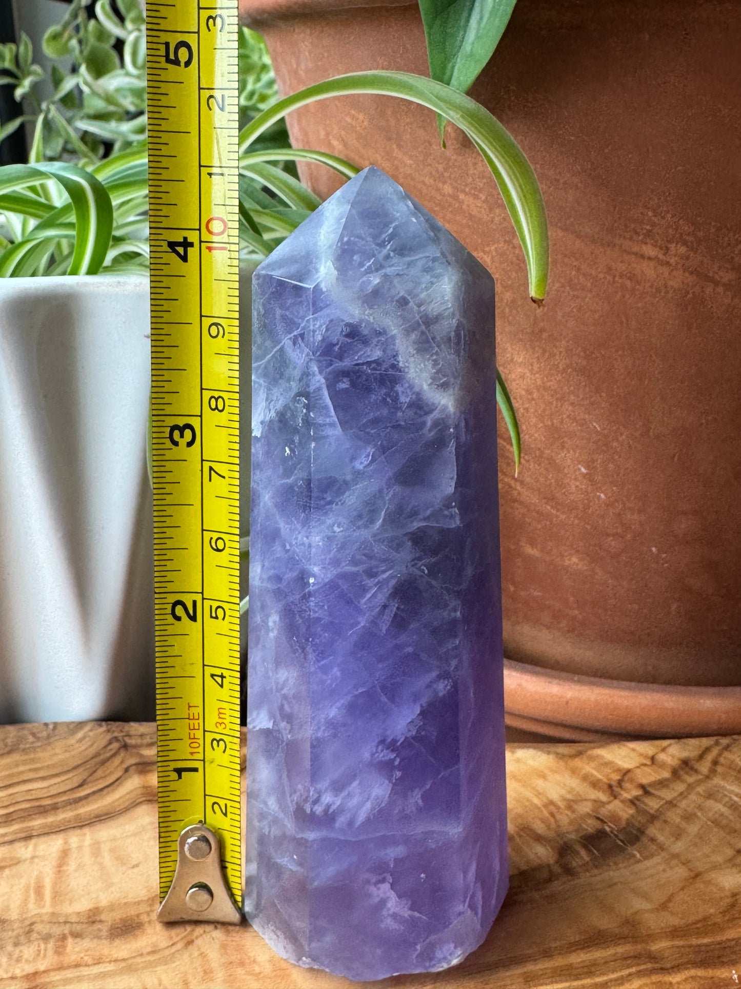 Purple Fluorite Tower — Raw Face, One of a Kind