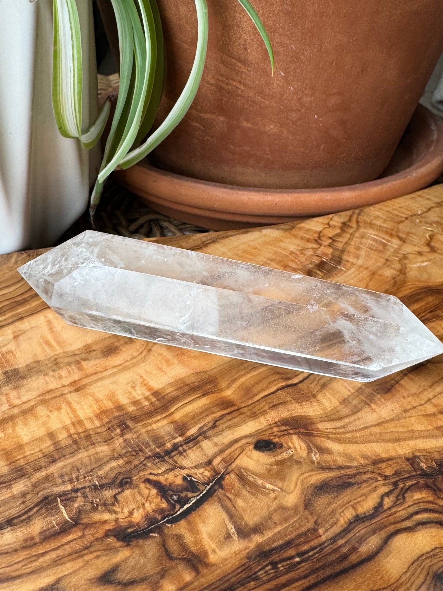 Clear Quartz Double Terminated Point — One of a Kind