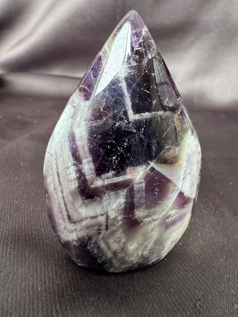 Chevron Amethyst Freeform — One of a Kind
