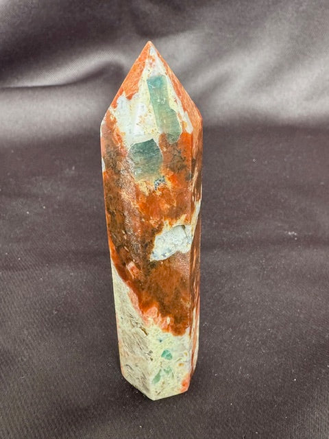 Sunstone with Apatite Tower — One of a Kind