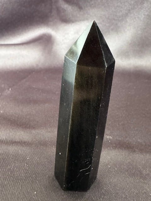Gold Sheen Obsidian Tower — One of a Kind