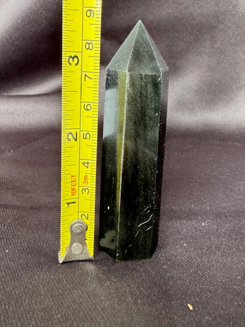 Gold Sheen Obsidian Tower — One of a Kind