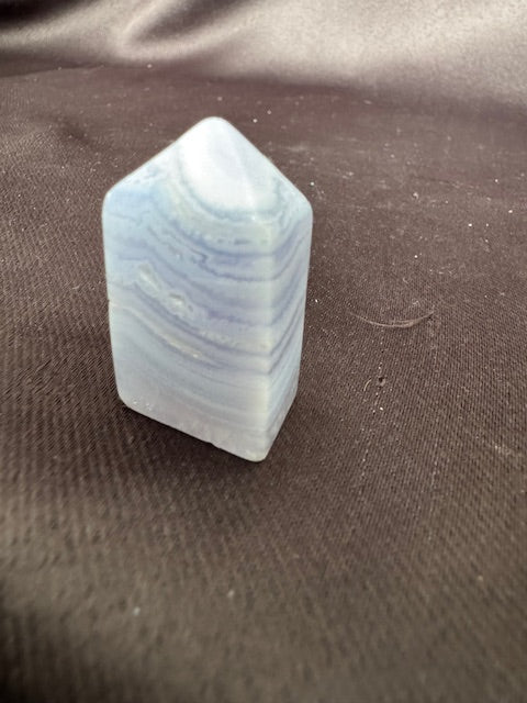 Blue Lace Agate Tower — Rare, One of a Kind